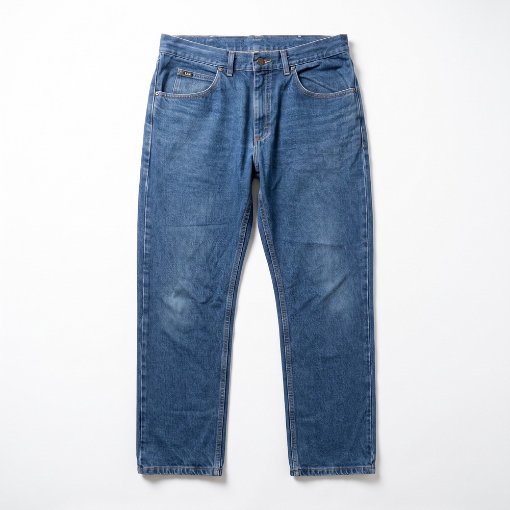 Lee 38x29 Blue Regular Fit Straight Leg Jeans Mens Denim Casual Vintage